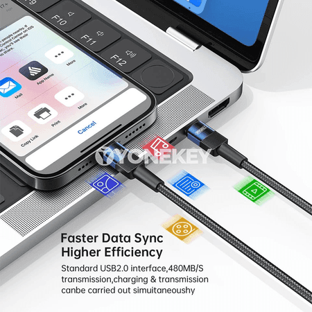 NNBILI 100W USB-C – Type-C çalt zarýad kabeli, 1 m / 2 m