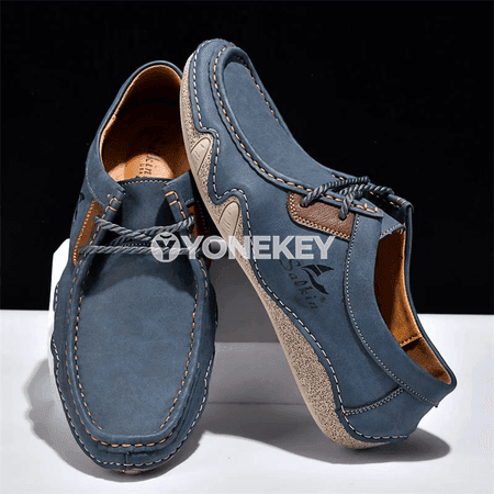 Erkekler üçin rahat gündelik loafers, el işlenen ýeňil köwüşler