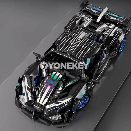 1:14 gurluşyk blokly sport maşyny, uzakdan dolandyrylýan DIY model
