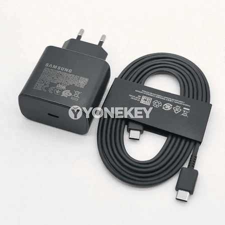 Samsung 45W çalt zarýad beriji adapter, 1.8 m Type-C kabel bilen
