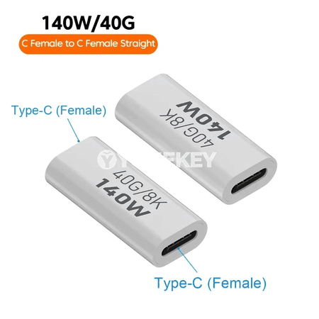 NNBILI PD140W Type-C to Type-C ýokary tizlikli maglumat we zarýad adapteri