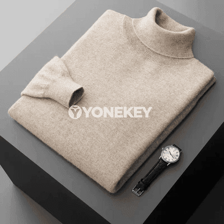 Erkekler üçin ýyly golfly switer, ýumşak trikotaž ýyly gyş modeli
