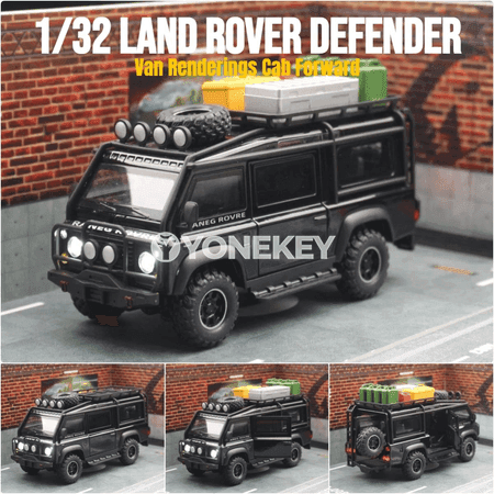 Land Rover Defender 1:32 metal model awtoulag, çekilip oýnalýan