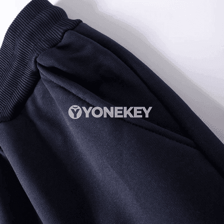 Erkekler üçin ýyly jogger sport balaklary, jübili, keşde ýüplü