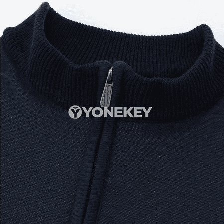 Erkekler üçin fermuarly trikotaž hudi, ýeňil gündelik sweatshirt