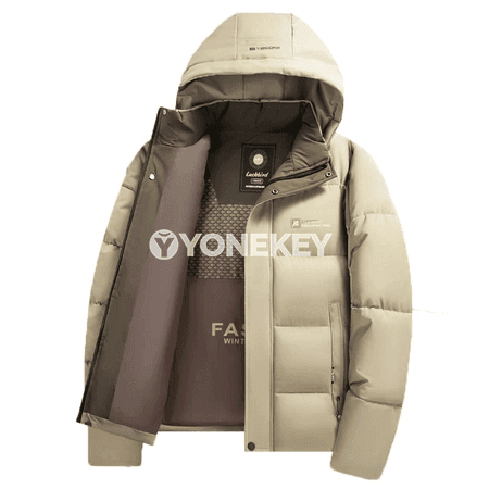 Erkekler üçin gyş parka penjek, ýyly, kapýuşonly, suw geçirmeýän, uly ölçegler