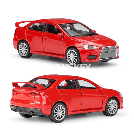 1:41 Mitsubishi Lancer Evolution EVO X model awtoulag, metal, kolleksiýa üçin