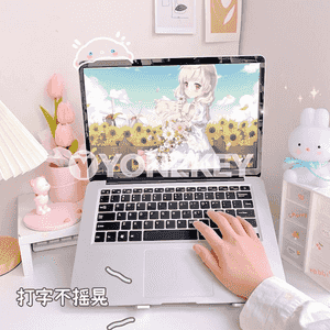 Notebook üçin stikerli goýulýan stol esbap 