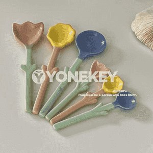 Koreý stilinde keramika çemçe 