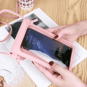 Zenanlar üçin niýetlenen jübi telefon salynýan boýun sumkasy