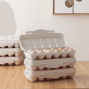 Ýumurtga salmak üçin plastik guty.