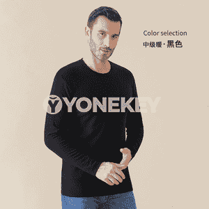 Erkekler üçin niýetlenen uzyn ýeňli futbolka