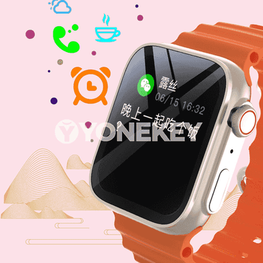 Apple watch8 oglanlar we gyzlar üçin Bluetooth goşar sagat.