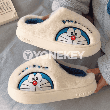 Gyzlaryň doraemon ýelekli ýapyk öý aýakgaplary.