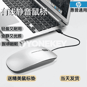 HP notebook kompýuterleri üçin laýyk simli sessiz syçanjyk.
