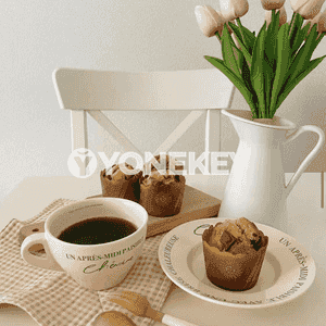 Keramika bokal we tarelka