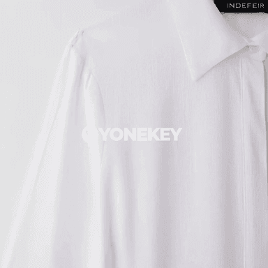 Aýal-gyzlar üçin ak ýeňli, guşakly minimalist maxy köýnek