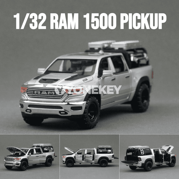 Dodge RAM 1500 1:32 pull-back metall model awtoulag