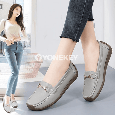 Zenanlar üçin ýeňil deri mokasinler, slip-on rahat aýakgaplar, 35-43