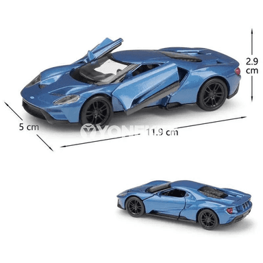 Ford GT 1:36 metal model awtoulag, çekip ýöreýän oýunjak