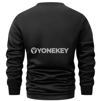 Erkekler üçin ýyly fleece pulower, uzyn ýeňli, gündelik stil