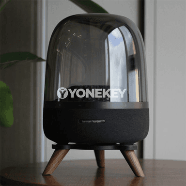 Harman Kardon üçin agaçly, süýşmeýän akustiki stend