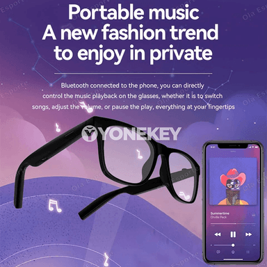 Bluetooth akylly äýnekler — sport we açyk howa üçin aýdym-sazly, jaňly