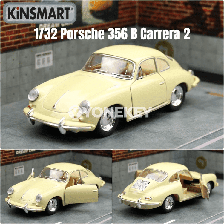 Porsche 356 B Carrera 2 metal model awtoulag, 1:32, klassiki