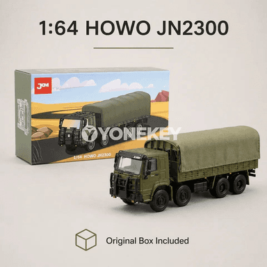 HOWO JN2300 metal ýük awtoulag modeli, 1:64, kolleksiýa üçin