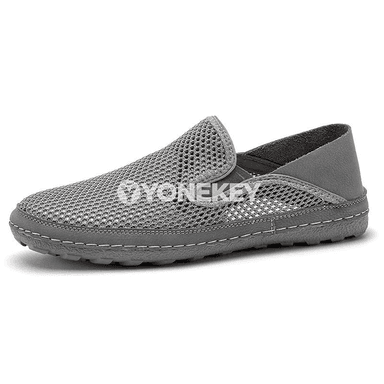 Erkekler üçin dem alýan mesh loferler, ýeňil gündelik köwüşler