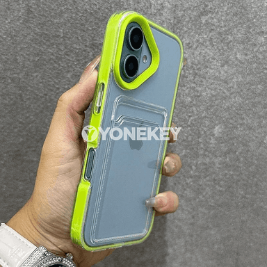 iPhone üçin açyk transparente kard gapagy, ýeňil we berk goragly