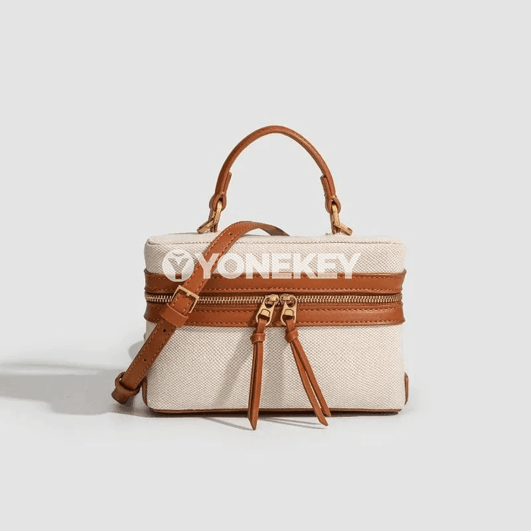 Aýal-gyzlar üçin moda kanwas egin sumkasy, kiçi box görnüşli