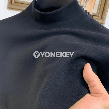Erkekler üçin ýyly içki köýnek, ýarym boýun, galyň trikotaž