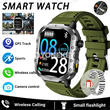 2.01" HD ekranly akylly sagat, Bluetooth jaňly, LED çyraly