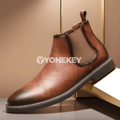 Erkekler üçin Chelsea ädikler – premium deri, gündelik we işewür stil