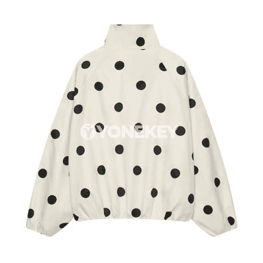 Zenanlar üçin giň kesimli nohut nokatly ýeňil ýaz-ýazky jaket