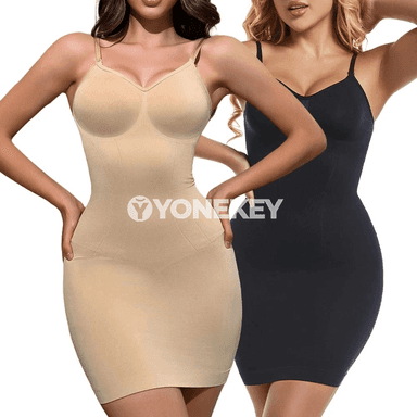 Zenanlar üçin V boýun shapewear köýnek asty, garyn we ýan bölekleri üçin