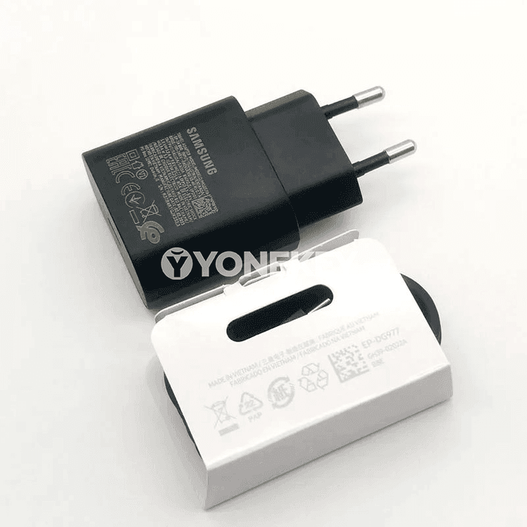Samsung 25W çalt zarýad beriji adapter, Type-C kabel bilen