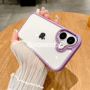 iPhone üçin premium gidrid gorag gapagy, metal halka we akril