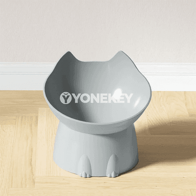 Beýgeltilen pişik jamy, süýşmeýän plastmassa iýmit gapy