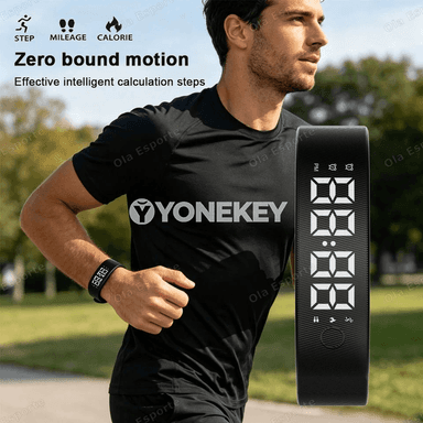 Suw geçirmeýän LED akylly bileklik, titremeli budikly fitnes monitor
