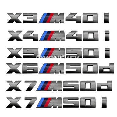 BMW üçin M logo bagaj nyşany, 7.3 sm 3D metal sticker