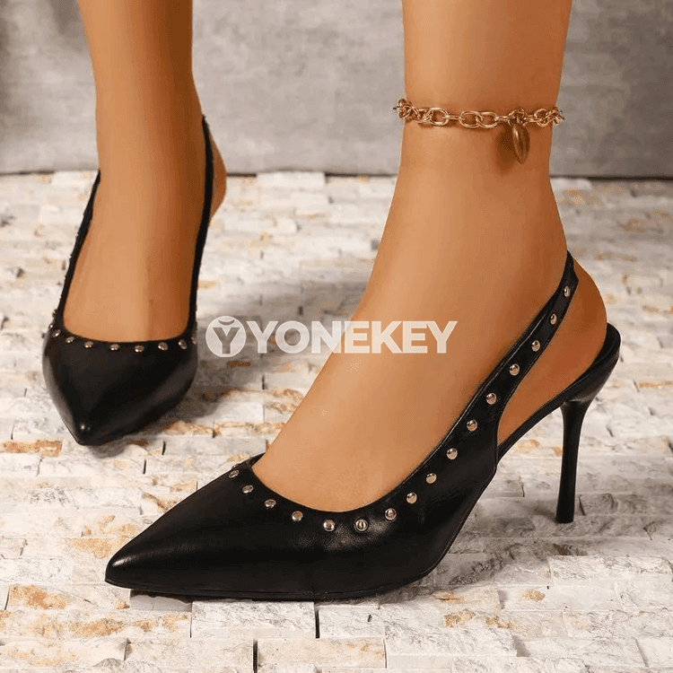 Aýal-gyzlar üçin ýokary ökjelì slip-on sandallar