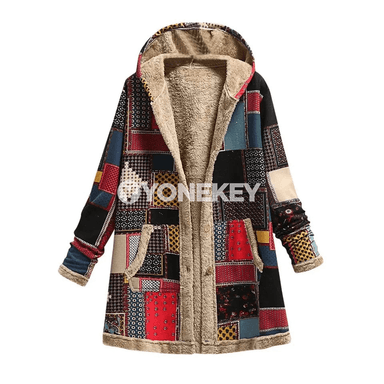 Zenanlar üçin ýyly hoodly gyş sweatshirt, uzyn jaket