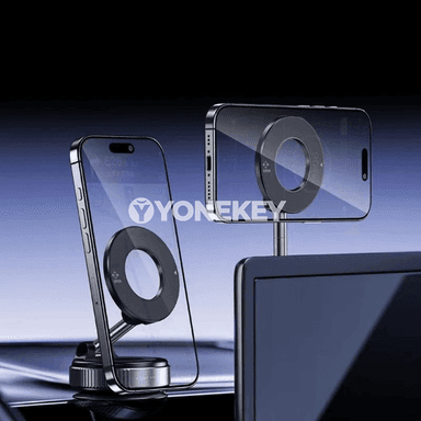 360° aýlanýan, bukulýan magnitli awtoulag telefon stendi