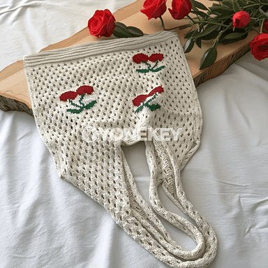 Zenanlar üçin uly göwrümli örülen tote sumka, gündelik egin sumkasy