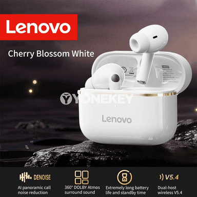 Lenovo XT53 TWS simsiz oýun nauşnikleri, Bluetooth 5.3, basly ses