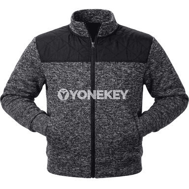 Erkekler üçin ýyly flees jaket, ýokary ýaka, fermuarly, jübüli