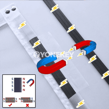 Penjire üçin Magnitli Ak Moskit Tor – Aýratyn Ölçegde, Fiberglas Mesh