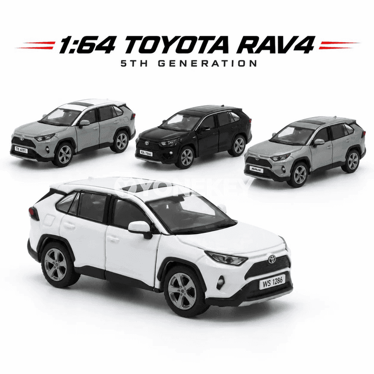 1:64 Toyota RAV4 metal SUV mini awtoulag modeli